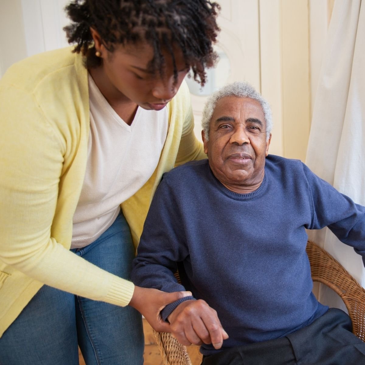 His Majesty Home Care LLC - Professional caregiver with senior client